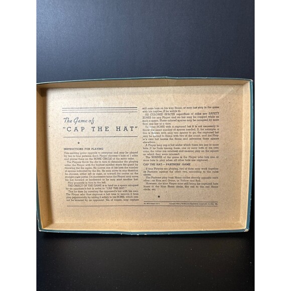 Vintage 1938 Whitman Cap the Hat Board Game - Picture 8 of 10